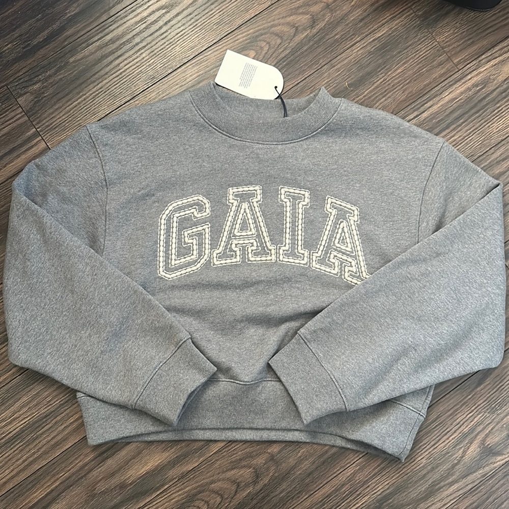 Gap x Cult Gaia Cropped Logo Sweatshirt